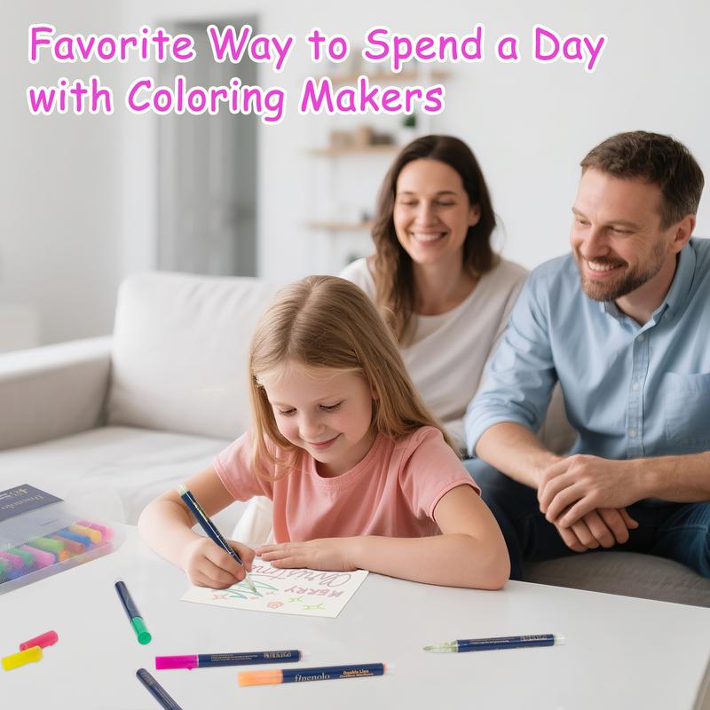 🎨Outline Shimmer Markers