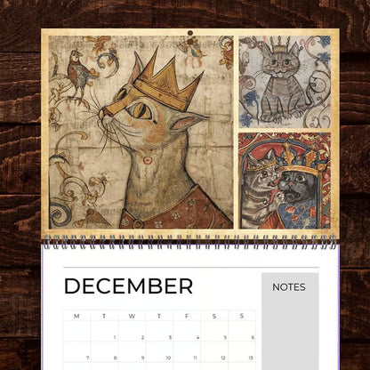 🐱🗓️Medieval Cats with Crowns Calendar 2026