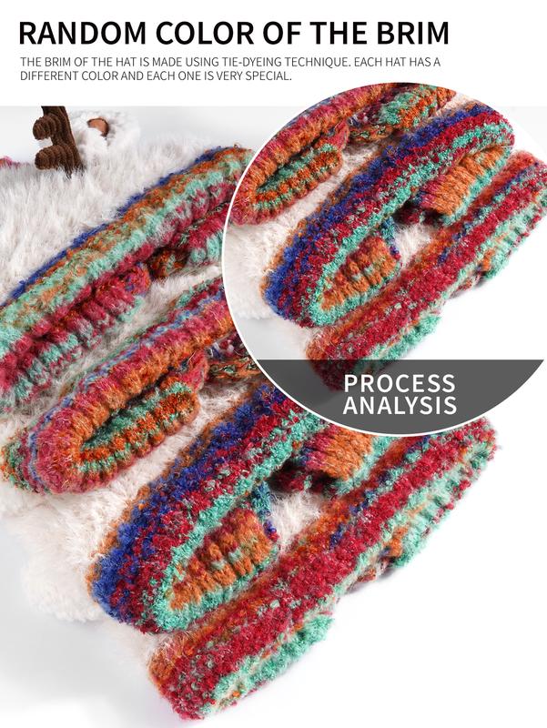 🦌Original design Festive Christmas Antler Hat