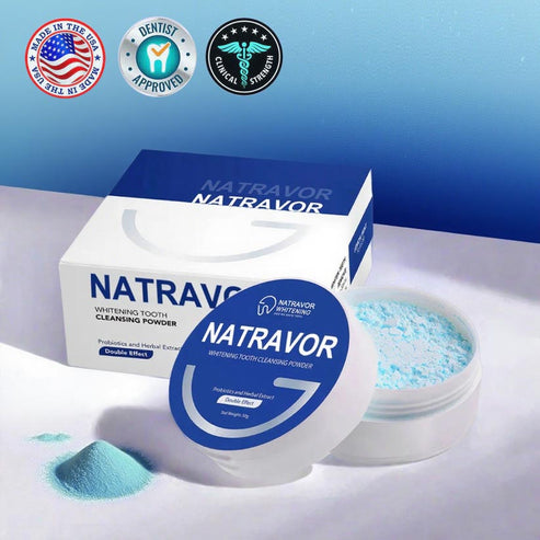 Natravor™ Whitening Tooth Cleansing Powder 🦷Obtain American Dental Association (ADA) Certification (Treats periodontitis and mouth ulcers, prevents tooth loss, and repairs gum recession)