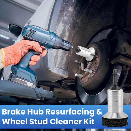 Pro-Grade Wheel Hub & Stud Resurfacing Kit | Rust Removal Attachment