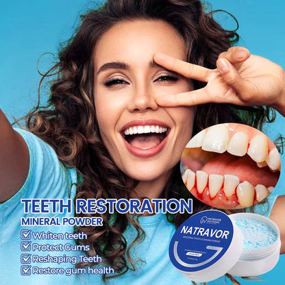 Natravor™ Whitening Tooth Cleansing Powder 🦷Obtain American Dental Association (ADA) Certification (Treats periodontitis and mouth ulcers, prevents tooth loss, and repairs gum recession)