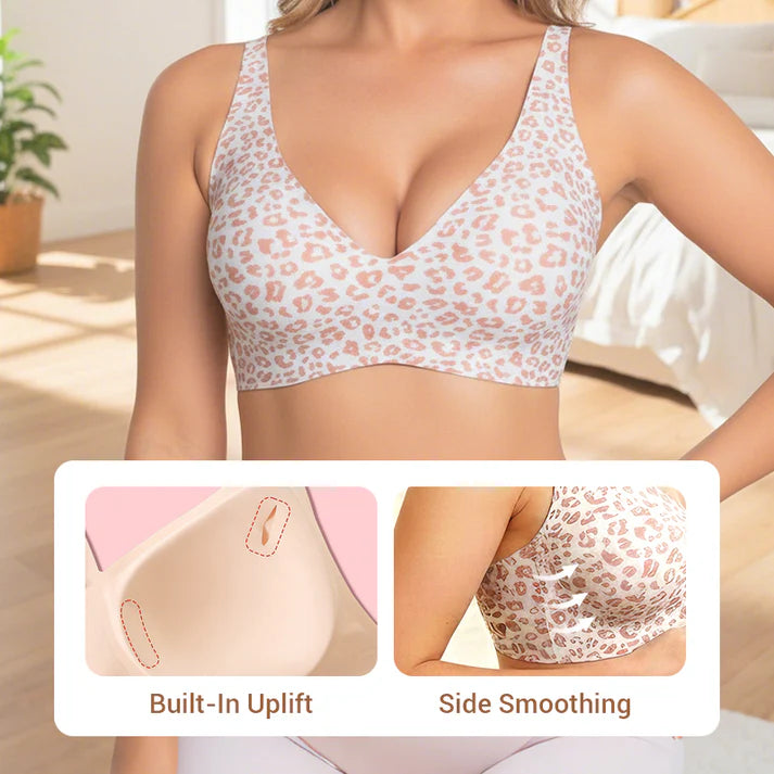 🎁LAST DAY SALE 50% OFF - 🔥Womens Comfortable Wireless Bras Push Up Bralettes Seamless Tshirts Bras Deep V Everyday Bras