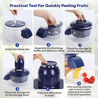 🍎Wireless Electric Food Processor & Peeler 🍇Child-friendly🍇