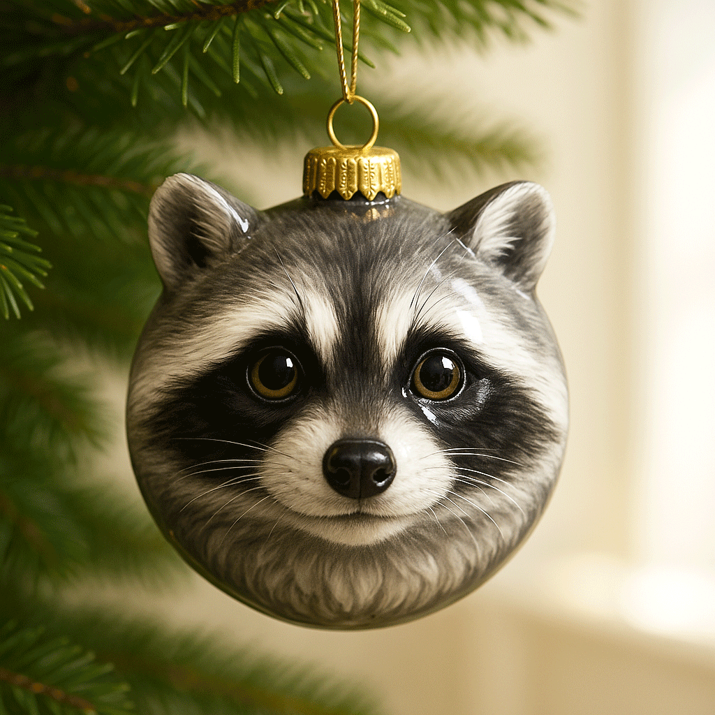 Woodland Animal Hand-Painted Christmas Balls Ornaments