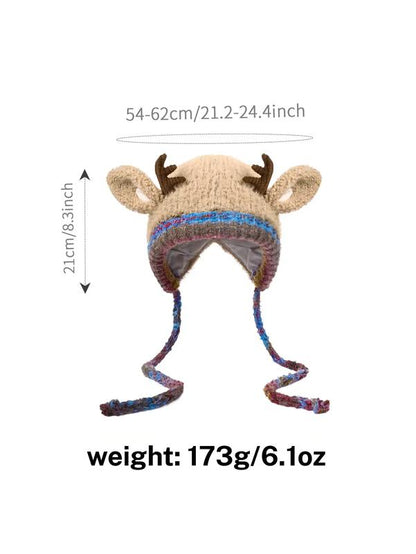🦌Original design Festive Christmas Antler Hat