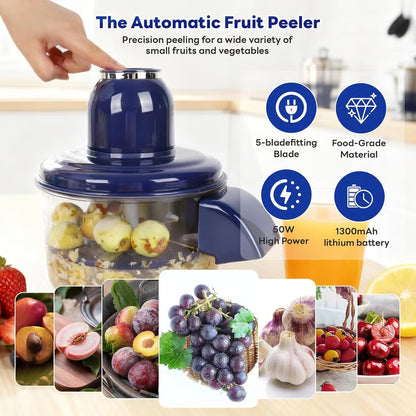 🍎Wireless Electric Food Processor & Peeler 🍇Child-friendly🍇