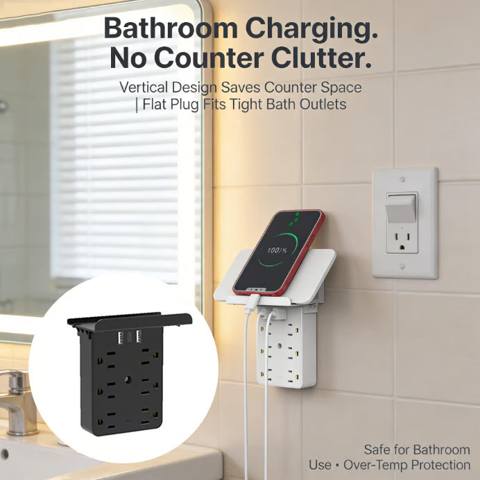 💥🎁Wall Outlet Extender with Shelf Night