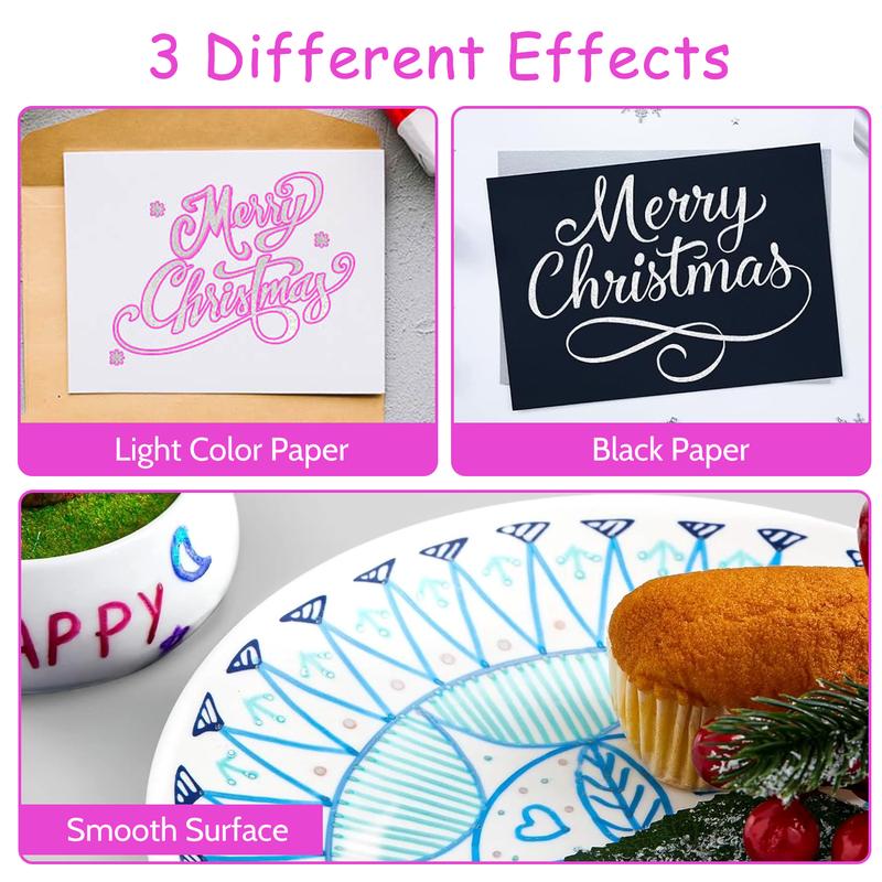 🎨Outline Shimmer Markers