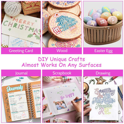 🎨Outline Shimmer Markers