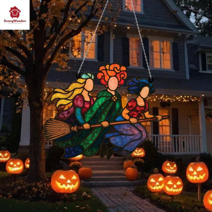 🔥Last Day: BUY 3 GET FREE SHIPPING - 🧙🧹Halloween Witch Suncatcher