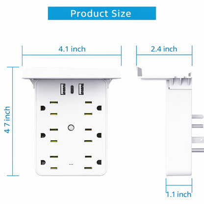 💥🎁Wall Outlet Extender with Shelf Night