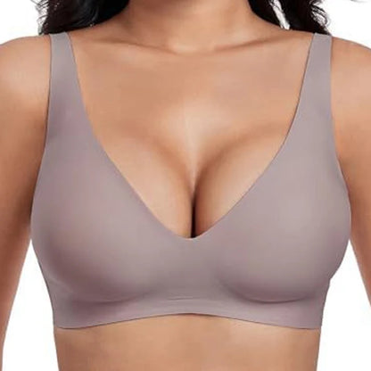 🎁LAST DAY SALE 50% OFF - 🔥Womens Comfortable Wireless Bras Push Up Bralettes Seamless Tshirts Bras Deep V Everyday Bras