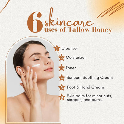 🔥Last Day Promotion 49% OFF-✨Beef Tallow and Honey Balm for Skin - Handmade All-Natural Moisturizer