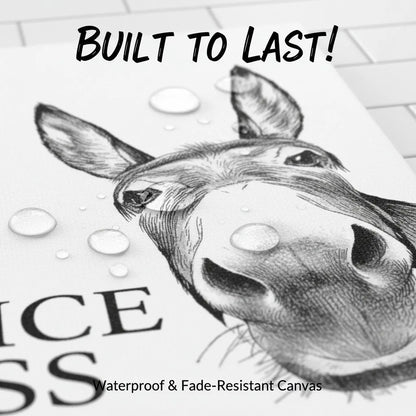 🔥🔥New Year 49% Off--Funny Bathroom Wall Art - "Nice Ass" Donkey Print(No Frame)