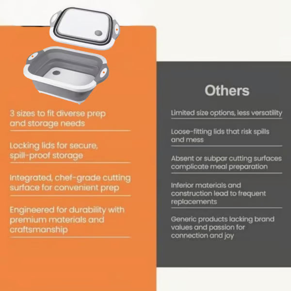 🔥🌡️🍗🥗BBQ & Meal Prep Tub | Collapsible Prep Tub🍖🏕️