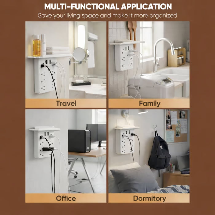 💥🎁Wall Outlet Extender with Shelf Night