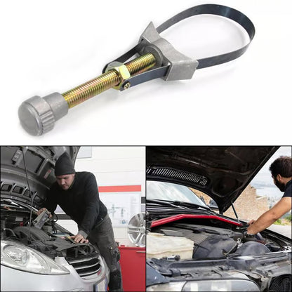🔥USA NEW Auto Car Diameter Adjustable Oil Filter Removal Strap Wrench Tool