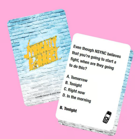 Lyrics Pop Quiz Pop Quiz 90s & 2000s Edition Music Trivia Game